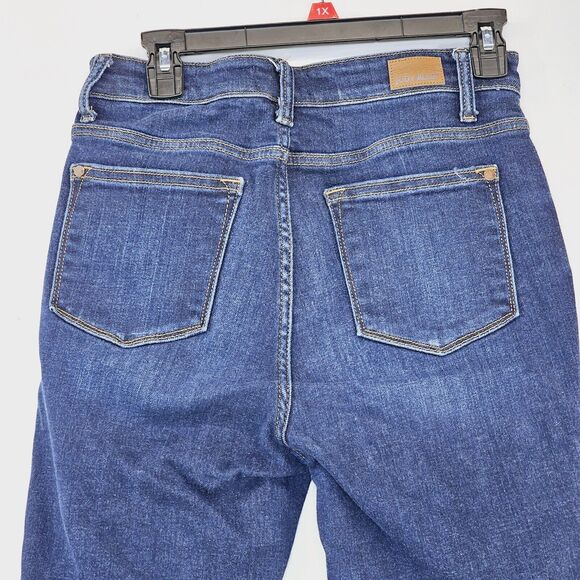 Judy Blue Jeans Women's 7/28 Blue Skinny Fit High Rise Stretchy Medium‎ Wash Zip - Picture 3 of 11